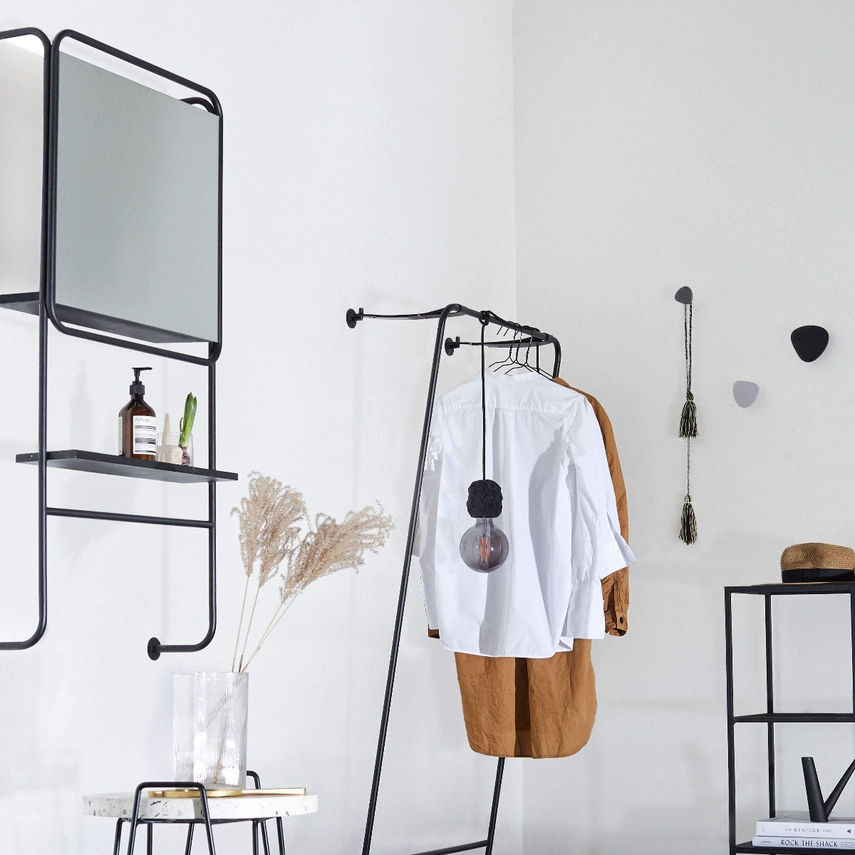Muubs Copenhagen wall mirror with shelf